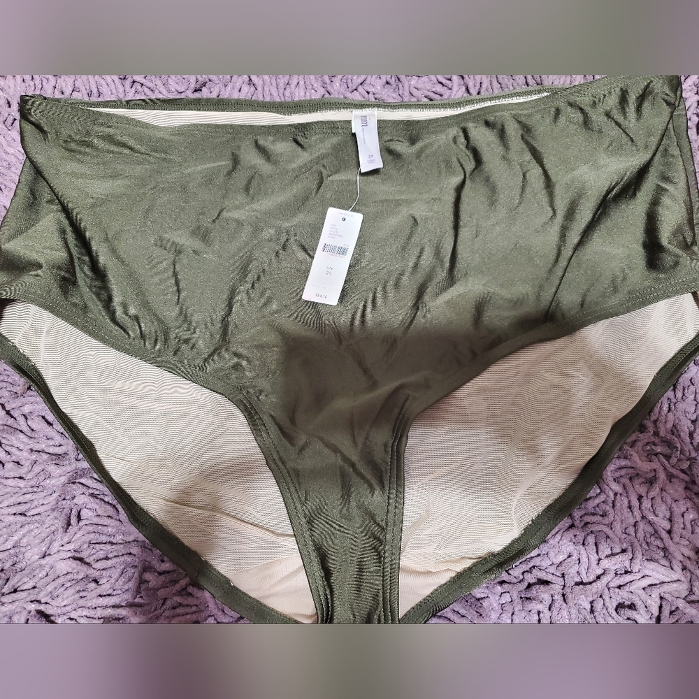 Olive Green High-Waisted Panties